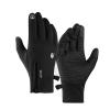 FUFU Gloves Anti-Slip Winter Gloves Wind Cold Protection Gloves, Riding Gloves Suitable for Cycling, Driving, Running and Fishing (Color : Black, Size : XL) view 1