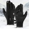 FUFU Gloves Anti-Slip Winter Gloves Wind Cold Protection Gloves, Riding Gloves Suitable for Cycling, Driving, Running and Fishing (Color : Black, Size : XL) view 2