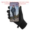 FUFU Gloves Anti-Slip Winter Gloves Wind Cold Protection Gloves, Riding Gloves Suitable for Cycling, Driving, Running and Fishing (Color : Black, Size : XL) view 3