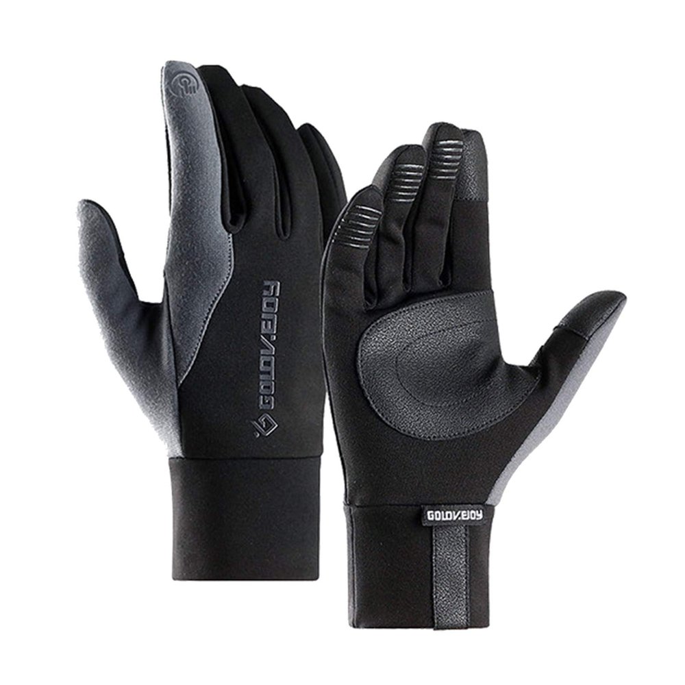 FUFU Gloves Whole Palm Touchscreen Knit Gloves with Anti-Slip SiliconeLightweight Snug-Fit, Warm Lining for Training Driving (Color : White)