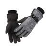 FUFU Gloves Winter Gloves, Men Women Thermal Waterproof Windproof Gloves for Cycling, Motorcycle, Skiing (Color : Gray) view 1