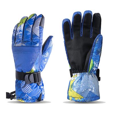 FUFU Gloves Warm Gloves Windproof Ski Gloves Bike Gloves Motorcycle Gloves Touch Screen Non-Slip Winter Gloves (Color : A, Size : L)