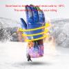 FUFU Gloves Warm Gloves Windproof Ski Gloves Bike Gloves Motorcycle Gloves Touch Screen Non-Slip Winter Gloves (Color : A, Size : L) view 3