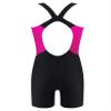 Loloda Kids Girls Boyleg Racerback Short Jumpsuit Swimsuit One Piece Beach Sports Athletic Bathing Suit Rose_Red 8 Years view 2