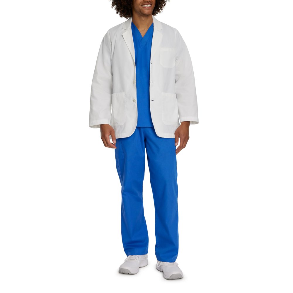 Landau Men's Labwear 3224 White Poplin 42L