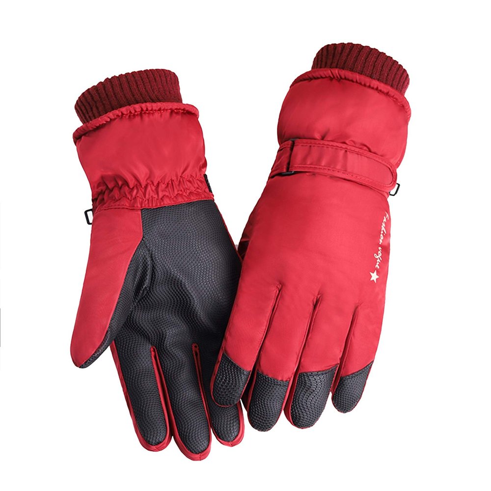 FUFU Gloves Men's Winter Gloves Warm Working Touch Screen Gloves Cold Weather Warm Wool (Color : B)