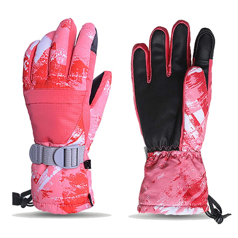 FUFU Gloves Warm Gloves Windproof Ski Gloves Bike Gloves Motorcycle Gloves Touch Screen Non-Slip Winter Gloves (Color : F, Size : M)