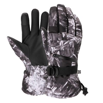 FUFU Gloves Winter Warm Gloves, Touch Screen Ski Gloves, Bicycle Running, Hiking, Hiking, Driving Motorcycle (Color : C, Size : S)