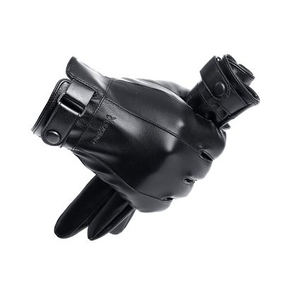 FUFU Gloves Men's Winter Gloves Touch Screen Non-Slip Windproof Outdoor Gloves with Soft Warm Lining