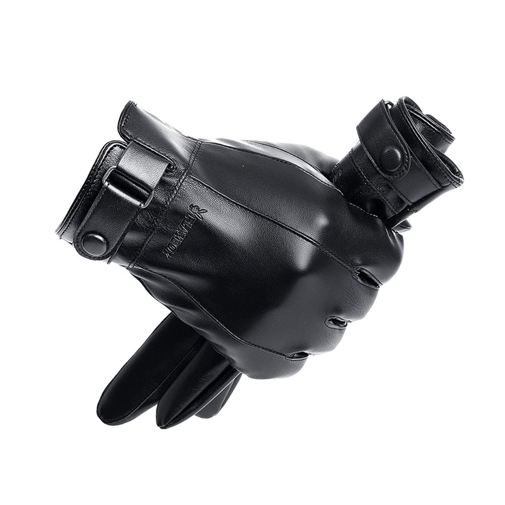 FUFU Gloves Men's Winter Gloves Touch Screen Non-Slip Windproof Outdoor Gloves with Soft Warm Lining