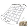 Safety Lifting Sling Net, Nylon Webbing Hoisting Net, Truck/Trailer/Cargo Net, Useful for Dock Loading and Unloading Goods (Color : White, Size : 1x1m(300kg)) view 1