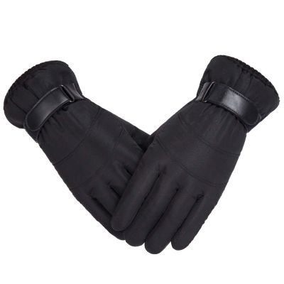 FUFU Gloves Winter Thermal Gloves, Touch Screen Anti-Slip Cycling Gloves Lightweight Running Gloves Warm Liner Gloves (Color : Black)