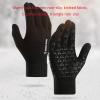 FUFU Gloves Running Gloves, Lightweight Touch Screen Thermal Gloves, Anti-Slip Winter Gloves Suit for Running, Driving, Cycling (Color : A) view 2