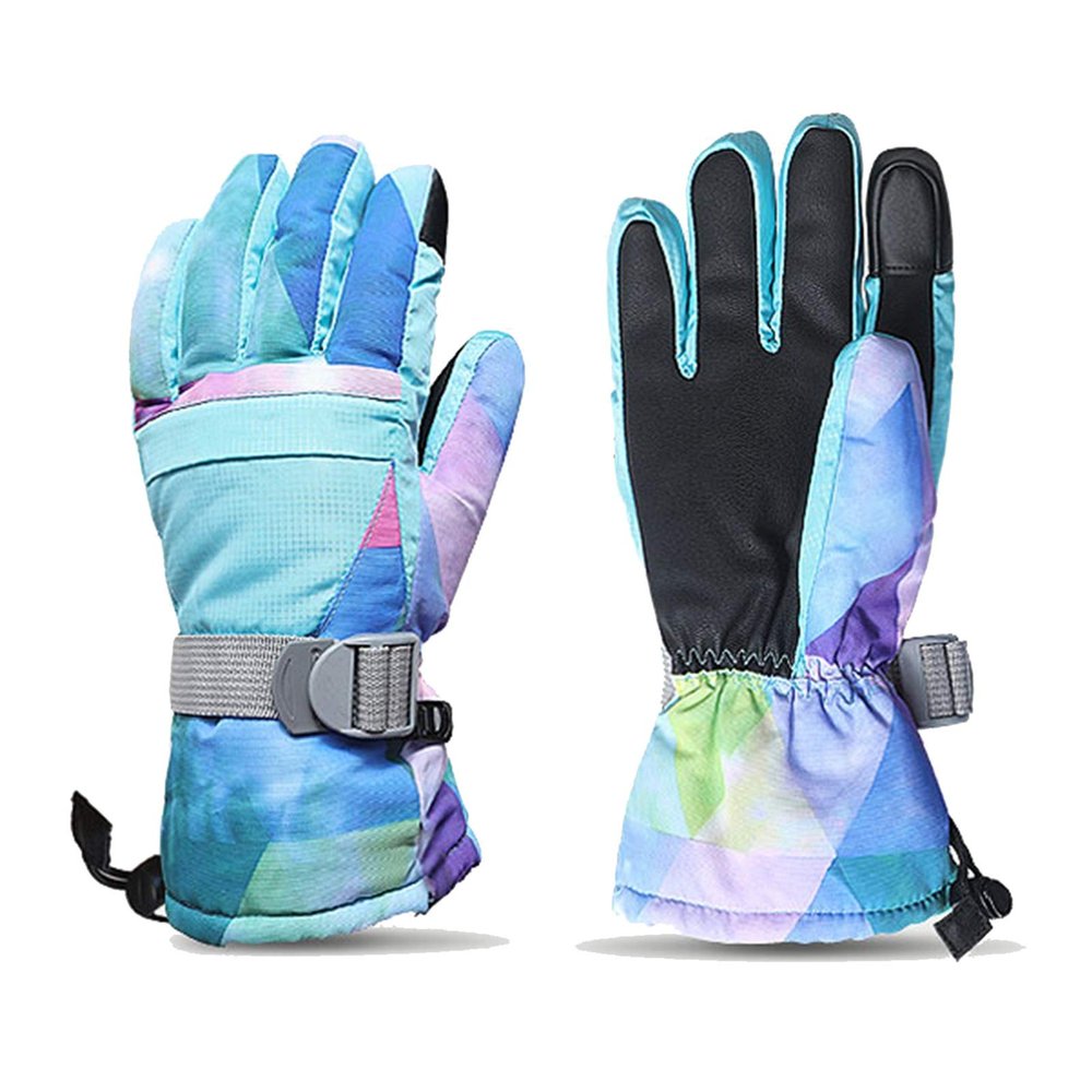 FUFU Gloves Warm Gloves Windproof Ski Gloves Bike Gloves Motorcycle Gloves Touch Screen Non-Slip Winter Gloves (Color : E, Size : S)