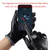 FUFU Gloves Mens Leather Gloves Warm Winter Gloves Anti-Slip Touch Screen Gloves Windproof Cold Weather Gloves (Size : L) view 4