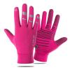 FUFU Gloves 360 Whole Palm Winter Touch Screen Glove Unisex Anti-Slip Grip Knit Stretchy Glove (Color : Pink) view 1