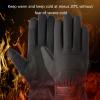 FUFU Gloves Winter Warm Gloves, Touch Screen Gloves, Waterproof and Windproof Bicycle Gloves, Daily Use (Color : Black, Size : S) view 2