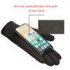 FUFU Gloves Winter Warm Gloves, Touch Screen Gloves, Waterproof and Windproof Bicycle Gloves, Daily Use (Color : Black, Size : S) view 3