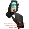 FUFU Gloves Winter Warm Gloves, Touch Screen Gloves, Waterproof and Windproof Bicycle Gloves, Daily Use (Color : Black, Size : S) view 4