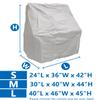 Marine Grade Boat Center Console Cover, Waterproof Heavy Duty 600D Polyester Canvas, Grey (M) view 2