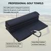 3 Pack Large Golf Towels, 16" x 24" Tri-Fold Portable Microfiber Fabric Waffle Pattern Golf Towel for Golf Bag with Carabiner Clip to Quickly Remove Sand, Mud, Dirt and Sweat view 3