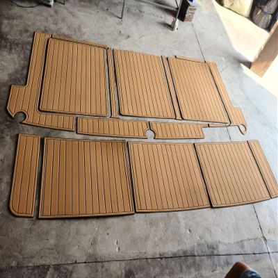 Boat EVA Faux Teak Decking Floor Compatible with 1987 Bayliner 4550 Swim Platform Cockpit