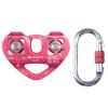 SEPEAK 30kN CE Certified Tandem Speed Double Pulley with 1 Steel 25kN Clip, Zip Line Trolley for Backyard Zipline, Climbing & Rock Rescue Lifting, Fits Cable up to 1/2 Inches/Holds Up to 6750lbs view 1