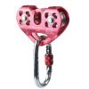 SEPEAK 30kN CE Certified Tandem Speed Double Pulley with 1 Steel 25kN Clip, Zip Line Trolley for Backyard Zipline, Climbing & Rock Rescue Lifting, Fits Cable up to 1/2 Inches/Holds Up to 6750lbs view 2
