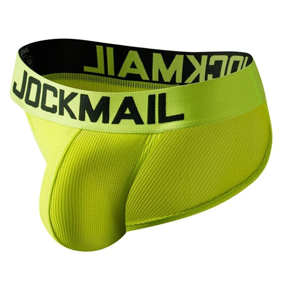 JOCKMAIL Mens Briefs Underwear Rainbow Comfort Men Underwear Briefs Men Underpants (XX-Large, Yellow1)