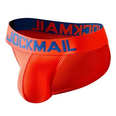 JOCKMAIL Mens Briefs Underwear Rainbow Comfort Men Underwear Briefs Men Underpants (Large, Orange1)