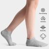 BOOPH Kids Socks for Boy Girls Low Cut Athletic Ankle Socks 9-12 Years Gray view 4
