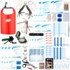 WELL-STRONG Waterproof Boat First Aid Kit - 3L Roll Top Emergency Medical Supplies for Kayaking, Marine Safety & Survival Gear with 234pcs Accessories Red view 1
