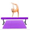 Athletic Bar 8FT Adjustable Acrobatic Tube Beam with 6FT x 4FT Gymnastics Tumble Mat for Kids/Adults, High and Low Level Suede Balance Beam Gymnastics Competition Training Beam Expandable Legs, Purple view 2