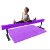 Athletic Bar 8FT Adjustable Acrobatic Tube Beam with 6FT x 4FT Gymnastics Tumble Mat for Kids/Adults, High and Low Level Suede Balance Beam Gymnastics Competition Training Beam Expandable Legs, Purple view 3