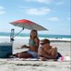 SportBrella Versa Brella XL Firebrick Red + Backpack Chair, Bundle Pack view 2