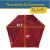 SportBrella Versa Brella XL Firebrick Red + Backpack Chair, Bundle Pack view 3