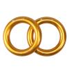 S.E.PEAK 25kN Aluminum Rappel Ring, Tension O-Ring, Connection Ring for Rock Climbing, Arborist, Gold, Pack of 2 view 2