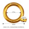 S.E.PEAK 25kN Aluminum Rappel Ring, Tension O-Ring, Rock Climbing, Arborist, Gold, Pack of 1 view 3