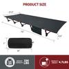 Sutekus Portable Camping Cot Sleeping Cot Ultralight Backpacking Cot Bed for Outdoor Hiking Travel Beach Mountaineering (Black) view 4