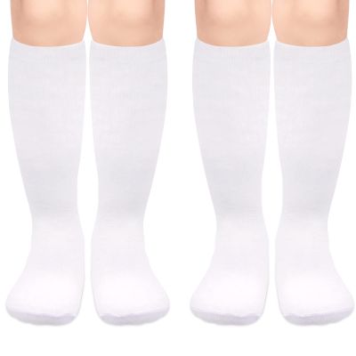 Sarfel Toddler Knee High Socks for Girls Knee High Sock White Girls Soccer Socks Youth Baseball Sock Youth Boy Soccer Accessory