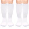 Sarfel Toddler Knee High Socks for Girls Knee High Sock White Girls Soccer Socks Youth Baseball Sock Youth Boy Soccer Accessory view 1