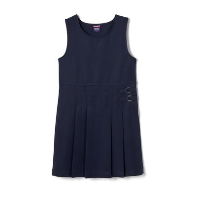 French Toast Girls Double Buckle Jumper, Navy, 16.5