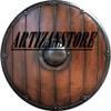 Vintage Armor Wooden Shield Enactment Mount Riveting 14 Gauge Steel with Wooden Handle Knights Adult Buckler Shields view 4