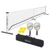 GAMESUN Complete Pickleball net Set for Outdoor, Indoor, Backyard use, Includes Metal Frame, 22 Feet PE net, Paddles, Balls,Carry Bag view 2
