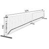 GAMESUN Complete Pickleball net Set for Outdoor, Indoor, Backyard use, Includes Metal Frame, 22 Feet PE net, Paddles, Balls,Carry Bag view 3