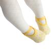 BULINGNA Toddler Baby Girl Non Skid Socks, Polka Dot No Show Socks with Strap Low Cut Anti Slip Grip Slippers for Baby 1-3T (Yellow) view 1