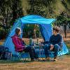 KAZOO 24 Person Camping Tent Outdoor Waterproof Family Large Tents 2/4 People Easy Setup Tent with Porch Double Layer (4P Blue) view 2