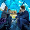 KAZOO 24 Person Camping Tent Outdoor Waterproof Family Large Tents 2/4 People Easy Setup Tent with Porch Double Layer (4P Blue) view 4