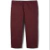 French Toast Boys' Relaxed Fit Twill Pant with Adjustable Waist in Standard Slim and Husky, Burgundy Red, 20 view 1