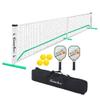 GAMESUN Complete Pickleball net Set for Outdoor, Indoor, Backyard use, Includes Metal Frame, 22 Feet PE net, Paddles, Balls,Carry Bag view 2